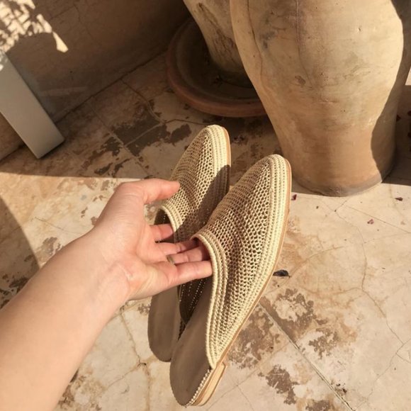 Shoes - Handmade Raffia Slippers